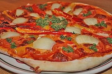 Vegetarischer Pizzafladen