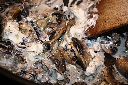 Nudeln mit Champignons 1