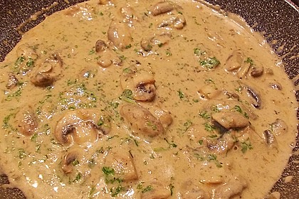 Nudeln mit Champignons 3