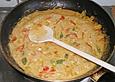 Paprika - Carbonara mit Spaghetti