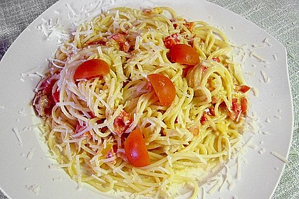 Paprika - Carbonara mit Spaghetti 2