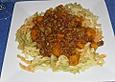 Spaghetti mit K&uuml;rbis - Hackso&szlig;e