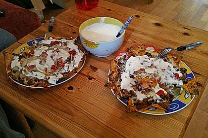 Tortillas mit K&auml;se &uuml;berbacken