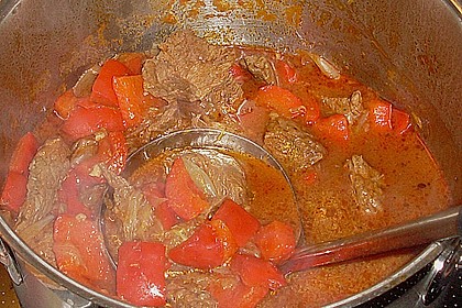 Gulasch vom Rind mit Schalotten und Paprika 17