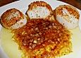 Jakobsmuscheln mit Orangen - Ingwer - Sauce