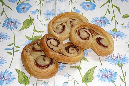 Bl&auml;tterteig - Lachs - Schnecken 32