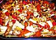 Auflauf mit Pasta, Paprika und H&auml;hnchen