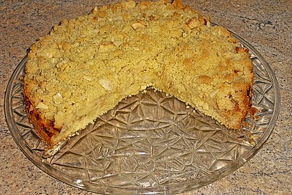 Apfelkuchen mit Rührteig und Streuseln 2