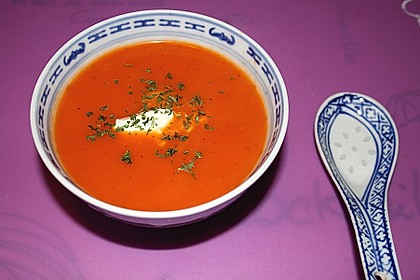 Feurige Apfel - Tomaten - Suppe