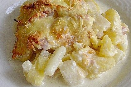 Kartoffelauflauf mit Spargel 1