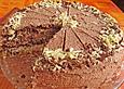 Marmortorte mit Stracciatella - und Schokoladensahne