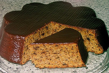 Karotten - Nusstorte mit Schokolade 1