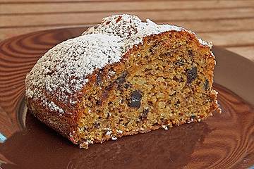Karotten - Nusstorte mit Schokolade