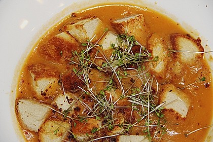 S&uuml;&szlig;kartoffel - Karotten - Ingwersuppe