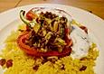 Gef&uuml;llte Paprika mit Joghurtsauce