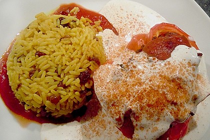 Gef&uuml;llte Paprika mit Joghurtsauce 3
