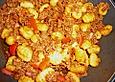 Gnocchi mit mediterraner Tomaten - Hack - Sauce