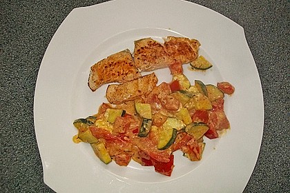 Gem&uuml;sepfanne mit Lachsfilet 2