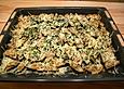 &Uuml;berbackene Muscheln mit Champignons