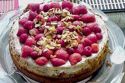 American Cheesecake mit Sahne - Fr&uuml;chte - Topping 1