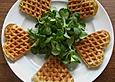 Herzhafte Kartoffelwaffeln mit Lauch und D&ouml;rrfleisch