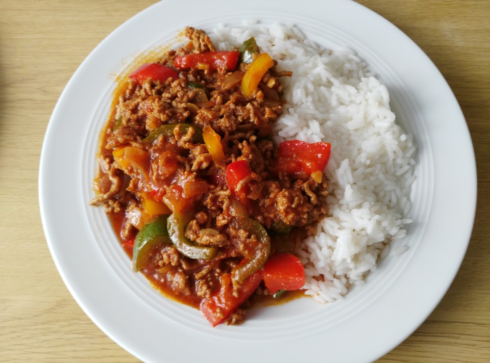 Paprika - Hackfleisch - Pfanne (Rezept Mit Bild) Von Jofranzke ...