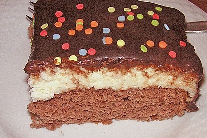 Schoko - Grieß - Sahne - Kokos - Kuchen 7