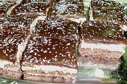 Schoko - Grieß - Sahne - Kokos - Kuchen 9