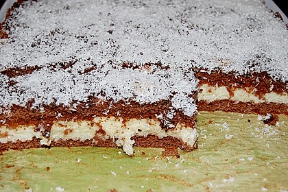 Schoko - Grieß - Sahne - Kokos - Kuchen