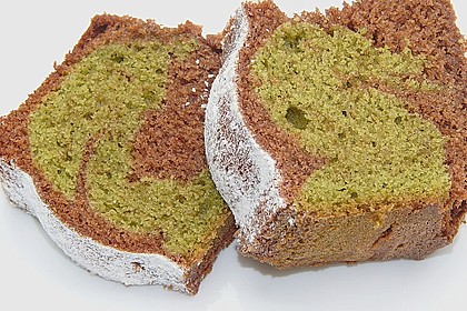 Marmorierter Matcha-Tee - Schokoladenkuchen 6