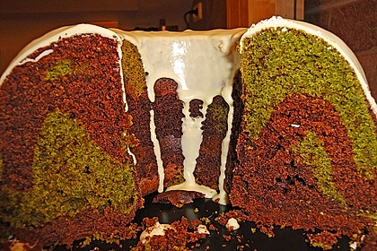 Marmorierter Matcha-Tee - Schokoladenkuchen 3