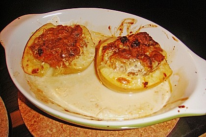 Gef&uuml;llte Ofen&auml;pfel mit Lebkuchen