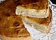 Apfeltorte mit Biskuit - Sahne - Haube