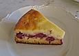 Jockels Kirsch - Marzipan - Kuchen mit Vanilleguss