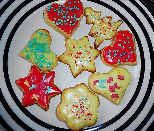 Bunte Weihnachtsplätzchen (Rezept mit Bild) von Küsschen95  Chefkoch.de