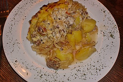 Kartoffel - Sauerkraut - Auflauf 6
