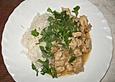 Putenragout mit Koriander und Limetten