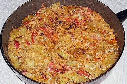 Kartoffelpfanne mit Mozzarella 7