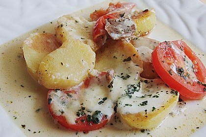 Kartoffelpfanne mit Mozzarella 3