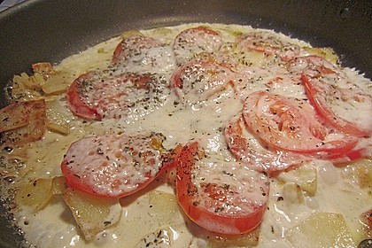 Kartoffelpfanne mit Mozzarella 5
