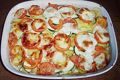 Kartoffelpfanne mit Mozzarella 8