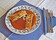 Bl&auml;tterteigstrudel mit Spinat - K&auml;sef&uuml;llung