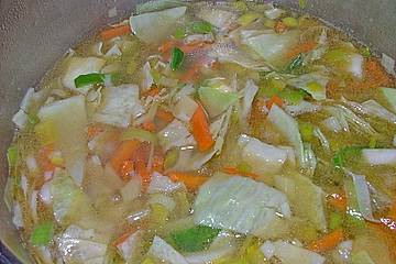 Fleischsuppe