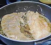 Zanderfilet auf Bayrisch Rahmkraut (Bild)
