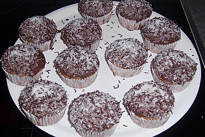 Schoko - Muffins mit Kokos - Herz 65