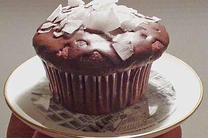 Schoko - Muffins mit Kokos - Herz 128