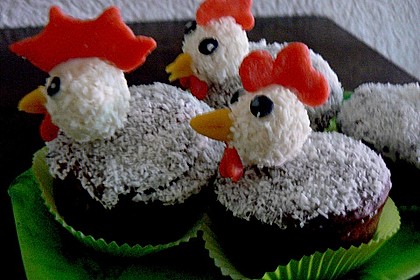 Schoko - Muffins mit Kokos - Herz 2