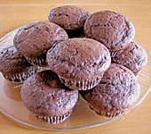 Schoko - Muffins mit Kokos - Herz (Bild)