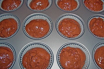 Schoko - Muffins mit Kokos - Herz 129