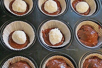 Schoko - Muffins mit Kokos - Herz 116